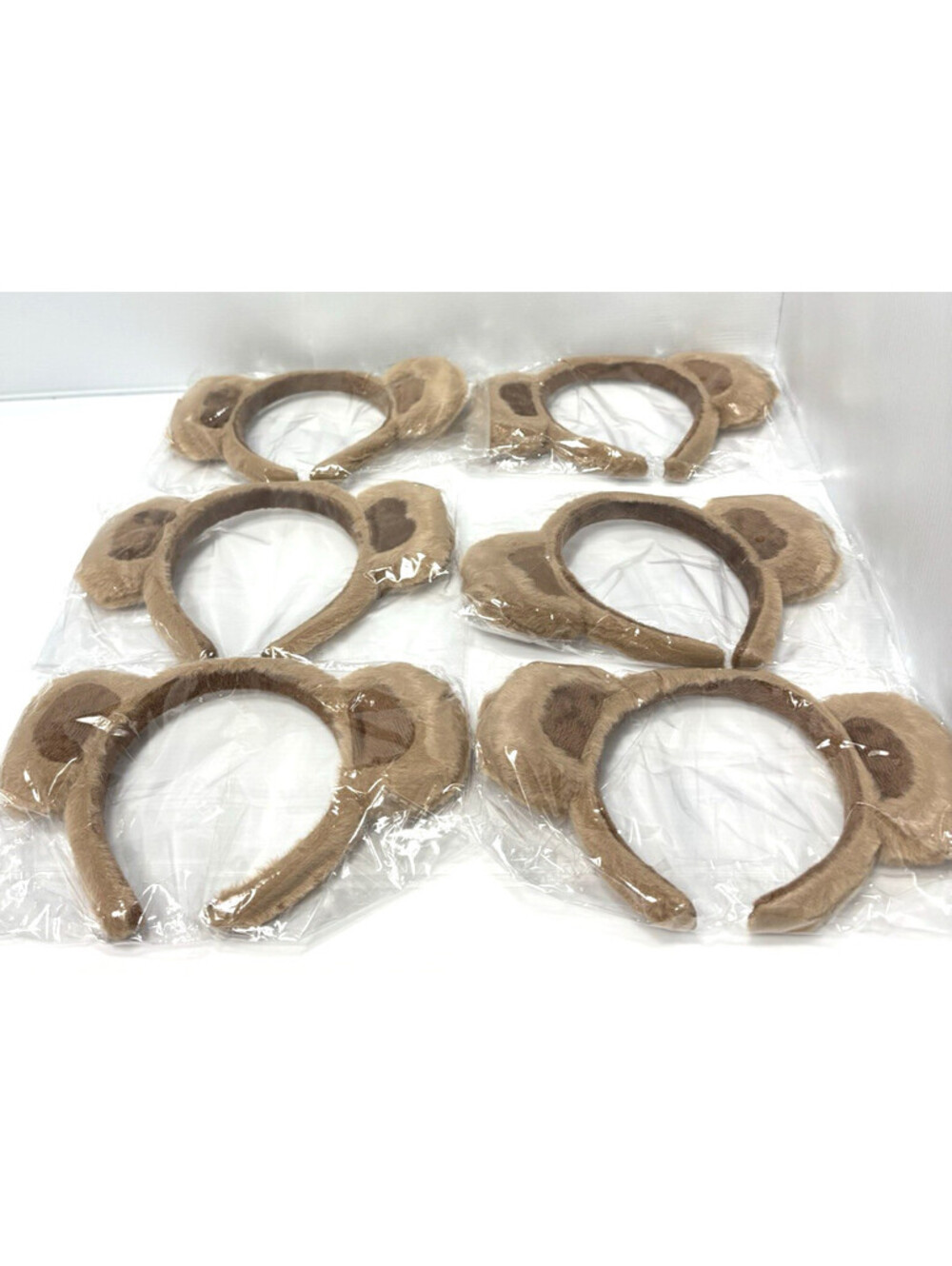 Plush Animal Ear Headbands Lot Brown Animal Costume Cosplay Party Favors Bulk